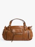 Gerard Darel St Germain Leather Shoulder Bag, Cognac