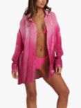 South Beach Ombre Metallic Shirt, Pink