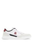 Tommy Hilfiger Elevated Cupsole Leather Trainers, White/Multi