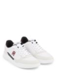 Tommy Hilfiger Elevated Cupsole Leather Trainers, White/Multi