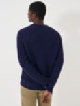 Crew Clothing Wilden Waffle Stitch Knit Jumper, Navy, Navy