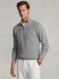 Polo Ralph Lauren Zip Neck Jumper, Andover Heather