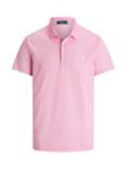 Ralph Lauren Tailored Fit Performance Stripe Polo Shirt, Pink Flamingo Multi
