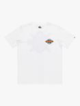 Quiksilver Kids' Logo Rainmaker Short Sleeve T-Shirt, White
