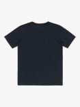 Quiksilver Kids' Logo Step Inside Short Sleeve T-Shirt, Navy