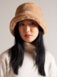 Ted Baker Prinnia Faux Fur Bucket Hat, Camel