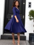 Alie Street Petite Annie Jersey Dress, Eclipse Blue