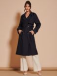 Jolie Moi Double Breasted Trench Coat
