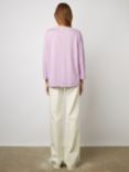 Gerard Darel Maddie Notch Neck Linen Top, Lilac