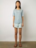 Gerard Darel Manika Short Sleeve Top, Bluesky