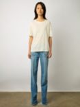 Gerard Darel Manika Linen Top, Ecru