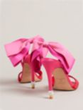 Ted Baker Harinas Oversized Bow Back Sandals, Bright Pink