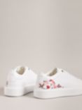 Ted Baker Lorny Floral Printed Platform Trainers, White/Multi, White White