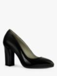 Geox Walk Pleasure 90.1 Patent Leather Triangle Heel Court Shoes, Black