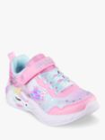 Skechers Kids' S-Lights Unicorn Dreams Wishful Magic Light Up Trainers, Pink