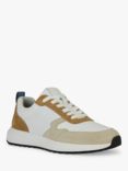 Geox Volpiano Running Sneakers, Lt Taupe/White