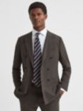 Reiss Peak Plain Blazer, Chocolate