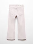 Mango Kids' Front Pocket Flared Jeans, Light Pastel Purple