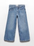 Mango Kids' Culotte Jeans, Open Blue
