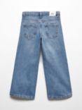 Mango Kids' Culotte Jeans, Open Blue
