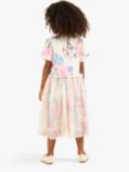 Angel & Rocket Kids' Azalea Floral Print Ballerina Dress, Ivory/Multi