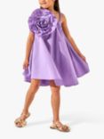 Angel & Rocket Kids' Carrie Corsage Swing Dress, Purple