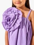 Angel & Rocket Kids' Carrie Corsage Swing Dress, Purple