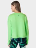 Sweaty Betty After Class Crop Sweatshirt, Zest Green