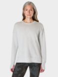 Sweaty Betty After Class Long Sweatshirt, Light Grey Marl