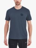 Montane Transpose Organic Cotton T-Shirt, Astro Blue