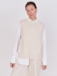 Vivere By Savannah Miller Charlotte Tabard Knit Top, Oatmeal