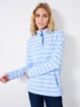 Crew Clothing Cotton Half Button Padstow Jumper, Light Blue