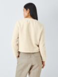 Theory Easy Fleece Zipped Jacket, Cream