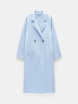 HUSH Iris Relaxed Double Faced Wool Blend Coat