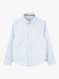 BOSS Kids' Cotton Long Sleeve Shirt, Blue
