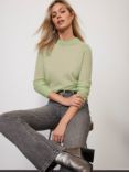 Mint Velvet Lightweight Knit Jumper, Green