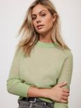 Mint Velvet Lightweight Knit Jumper, Green, Green