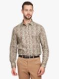 Simon Carter Acorn Long Sleeve Shirt, Beige/Multi