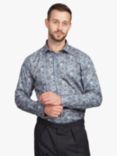 Simon Carter Soft Floral Print Long Sleeve Shirt, Blue/Multi