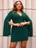 Chi Chi London Curve Bodycon Mini Dress, Green