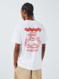 Carhartt WIP Short Sleeve Fast Food T-Shirt, White/Red
