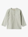 WHEAT Kids' Bjork Striped Organic Cotton Shirt, Multi