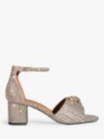 Kurt Geiger London Kensington Embellished Block Heeled Sandals, Beige