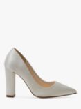 Rainbow Club Remi Wide Fit Wedding Court Shoes, Ivory Satin