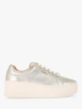Carvela Connected Leather Metallic Chunky Trainers, Gold