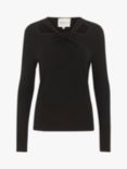 MY ESSENTIAL WARDROBE Nupti Knot Detail Blouse, Black