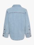 MY ESSENTIAL WARDROBE Lara 115 Denim Collared Sofia Shirt, Light Blue Wash