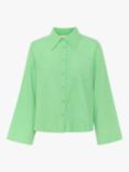 MY ESSENTIAL WARDROBE Zenia Casual Fit Button Up Shirt, Irish Green Melange