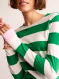 Boden Bea Long Sleeve Stripe T-Shirt, Green/Multi