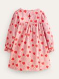 Mini Boden Kids' Heart Dress, Pink/Multi